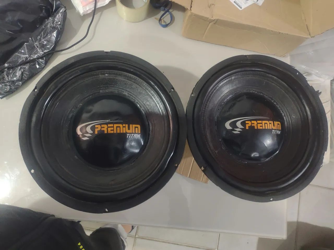 Par de suboofer alto falante de 12 polegadas 
