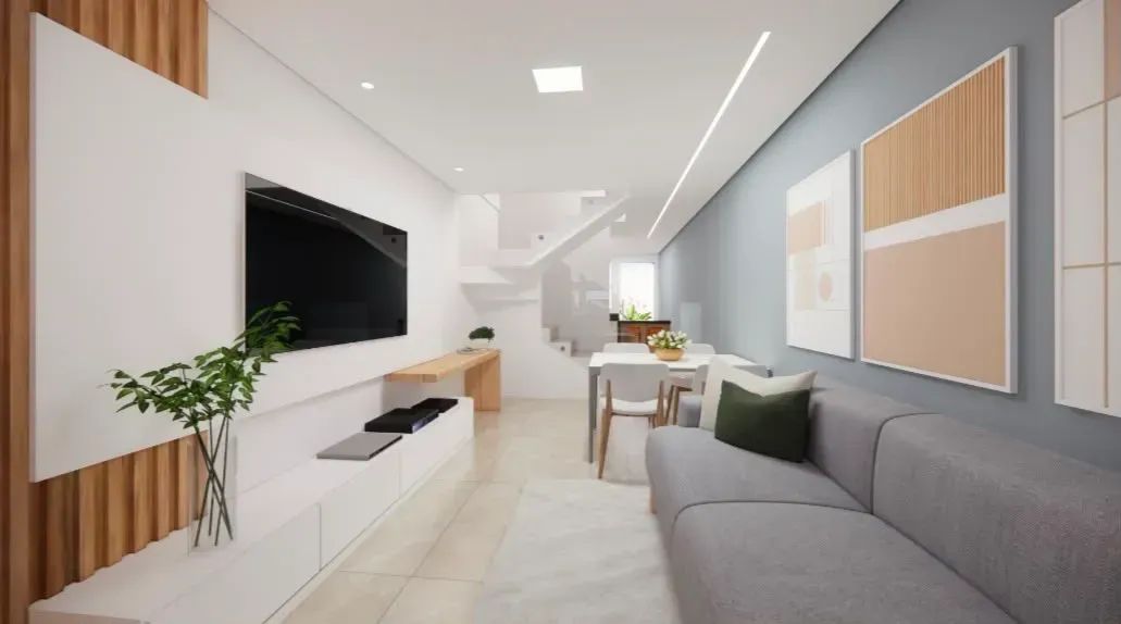 Casa com 2 quartos sendo 2 suítes 3 banheiros 1 vaga