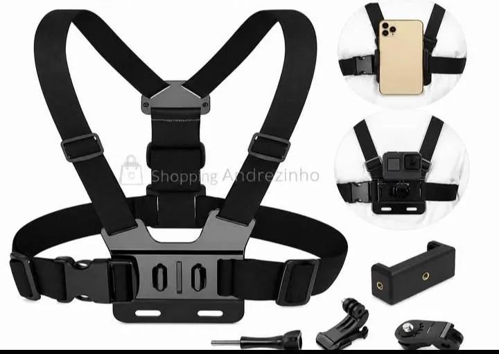 Suporte de Peito para Celular e Câmera GoPro. - Foto 2