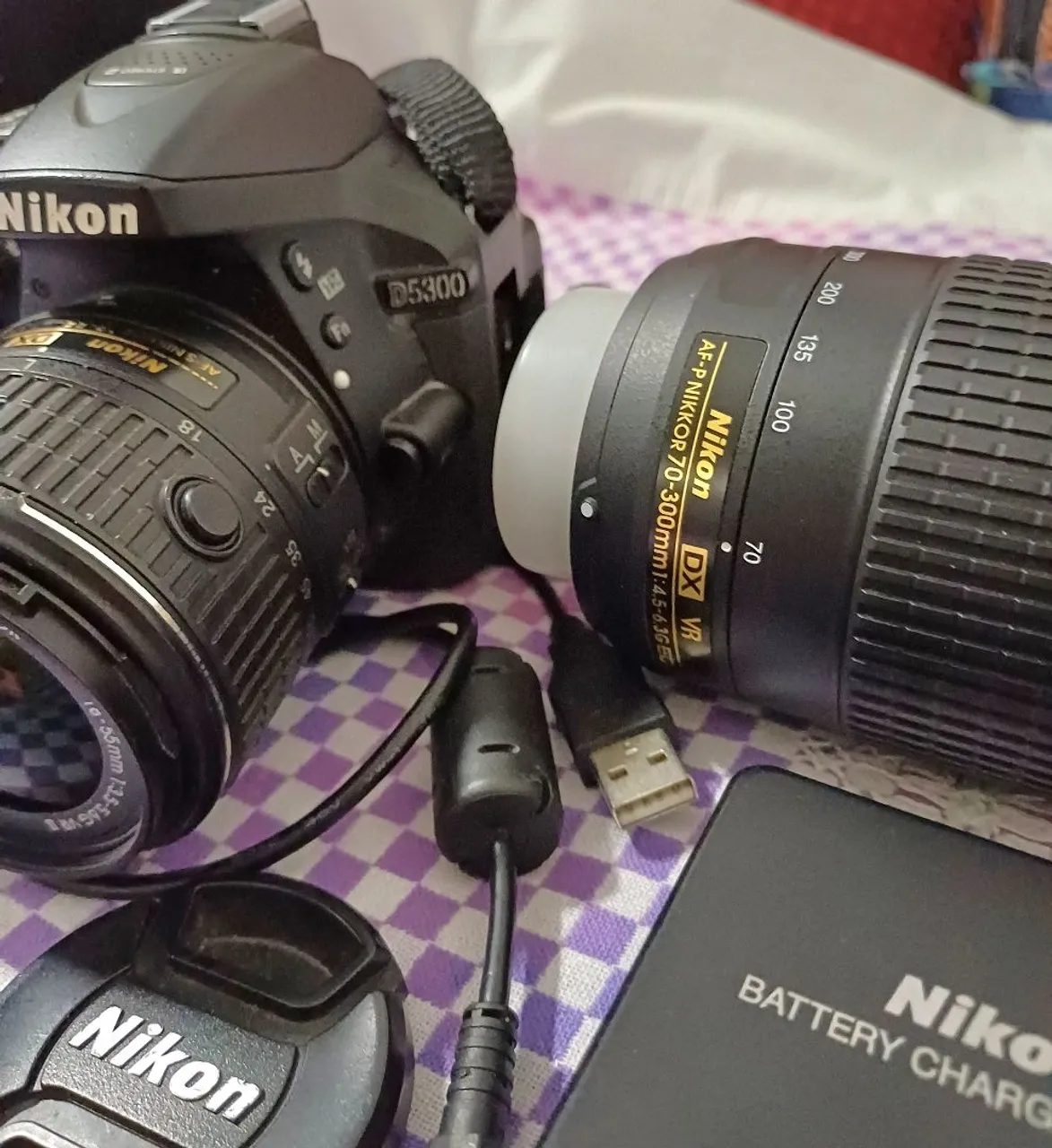 家電 Nikon D5300 Nikon Câmera SLR digital CMOS D5300 de 24,2 MP com Wi-Fi integrado