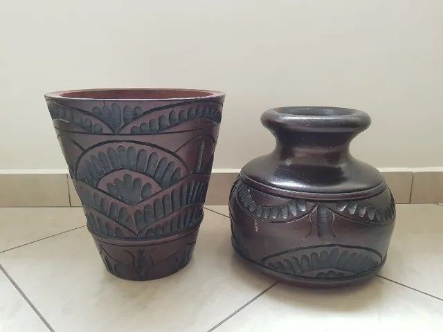 Belíssimo vaso de madeira - Foto 2