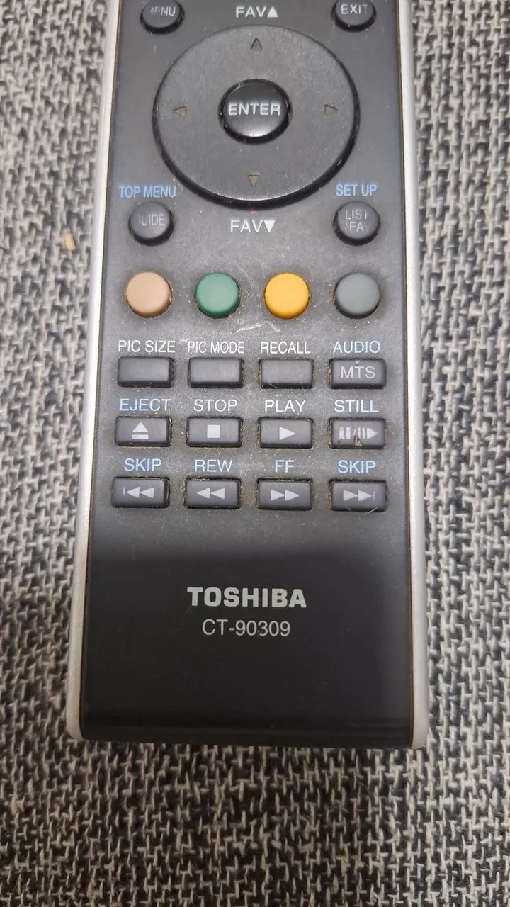 Controle Toshiba- CT-90308 TV - VCR- DVD  ORIGINAL  - Foto 2