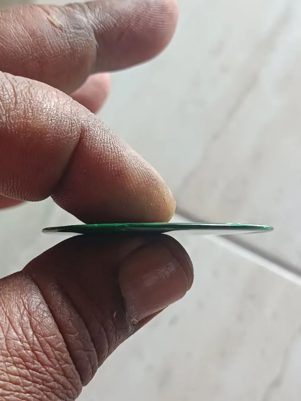 Palheta rígida verde jogo de botão  - Foto 2