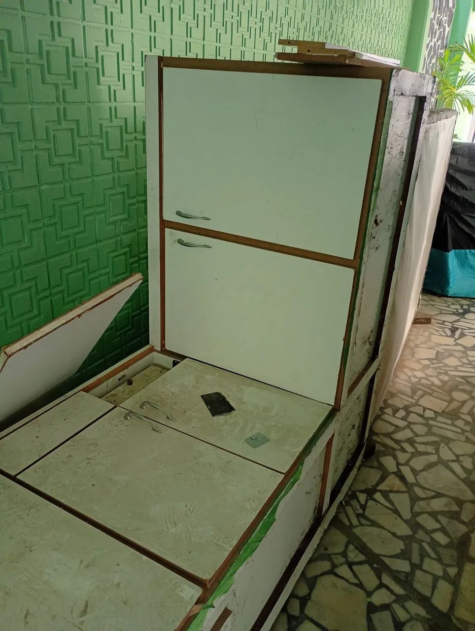 Buffet de comida a kilo e armário em L para comercio