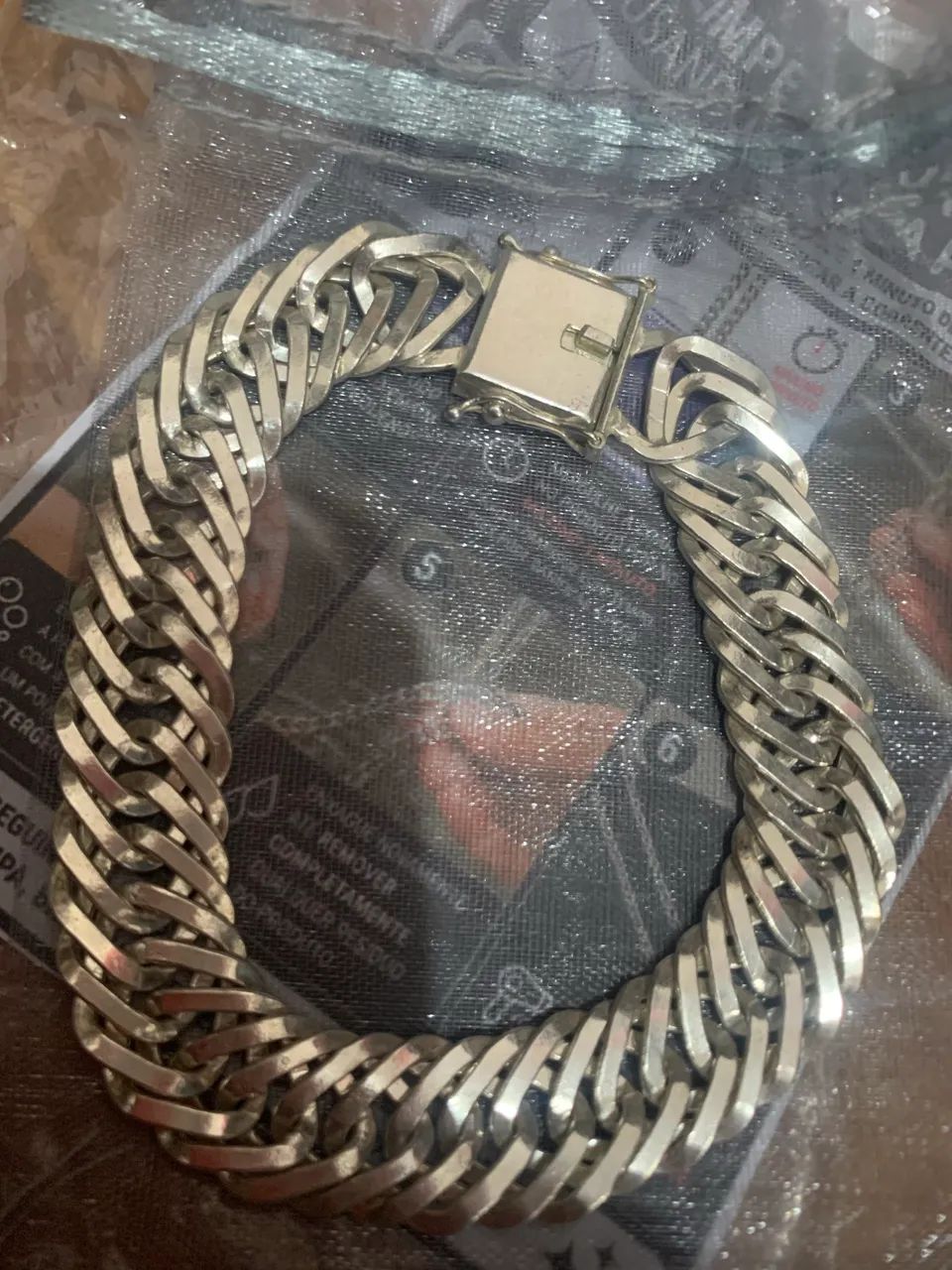 Pulseira prata mista  - Foto 2