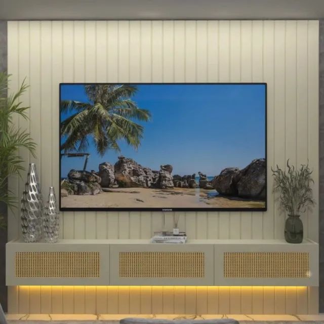 HOME MAJESTADE 2,30M COM NICHO NATIVE 100% MDF. PRONTA ENTREGA. - Foto 4