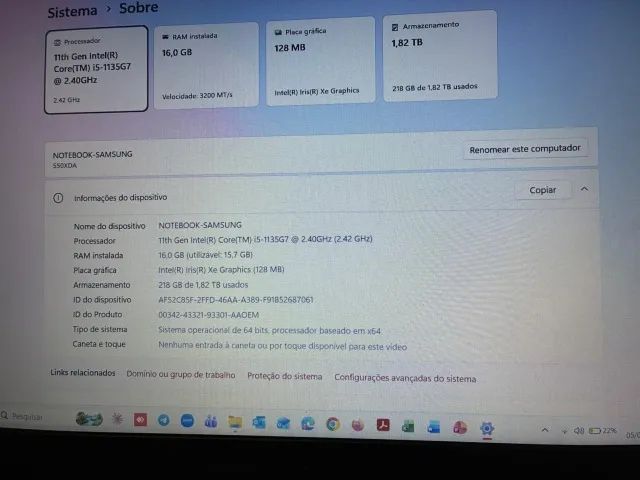 Notebook Samsung em excelente estado de conservação - Foto 4