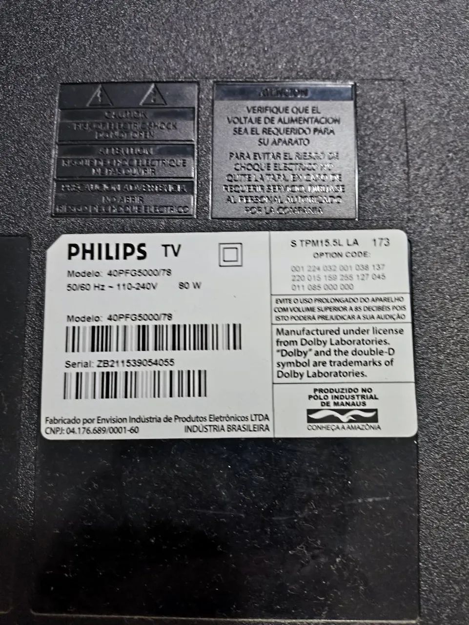 ? TV Philips 40" Full HD LED