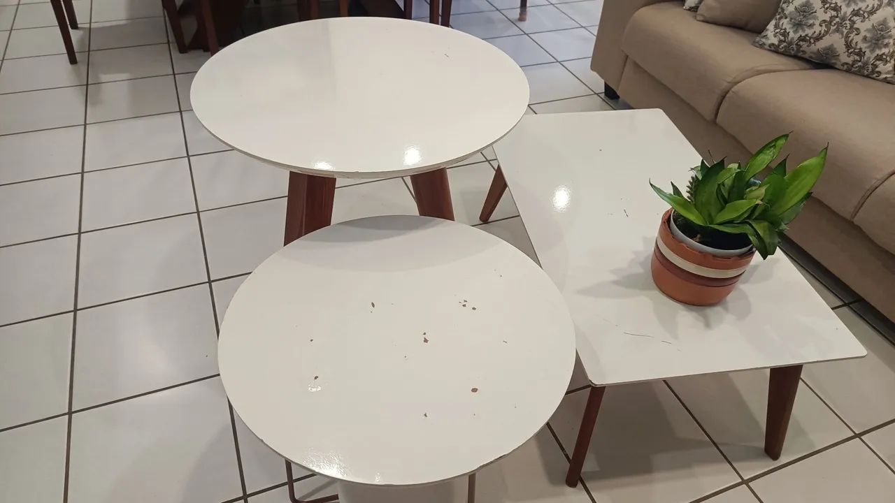 Mesa de centro+mesinhas laterais  - Foto 2