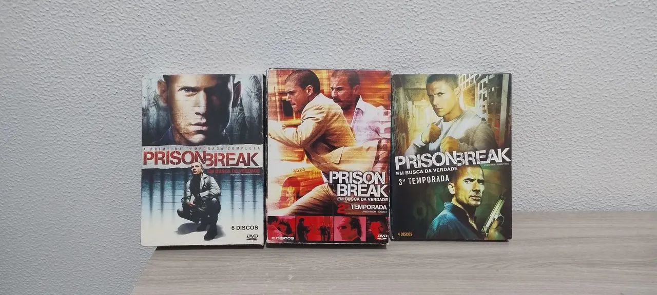 Lote 3 box DVD Prision Break - Temporadas 1, 2 e 3