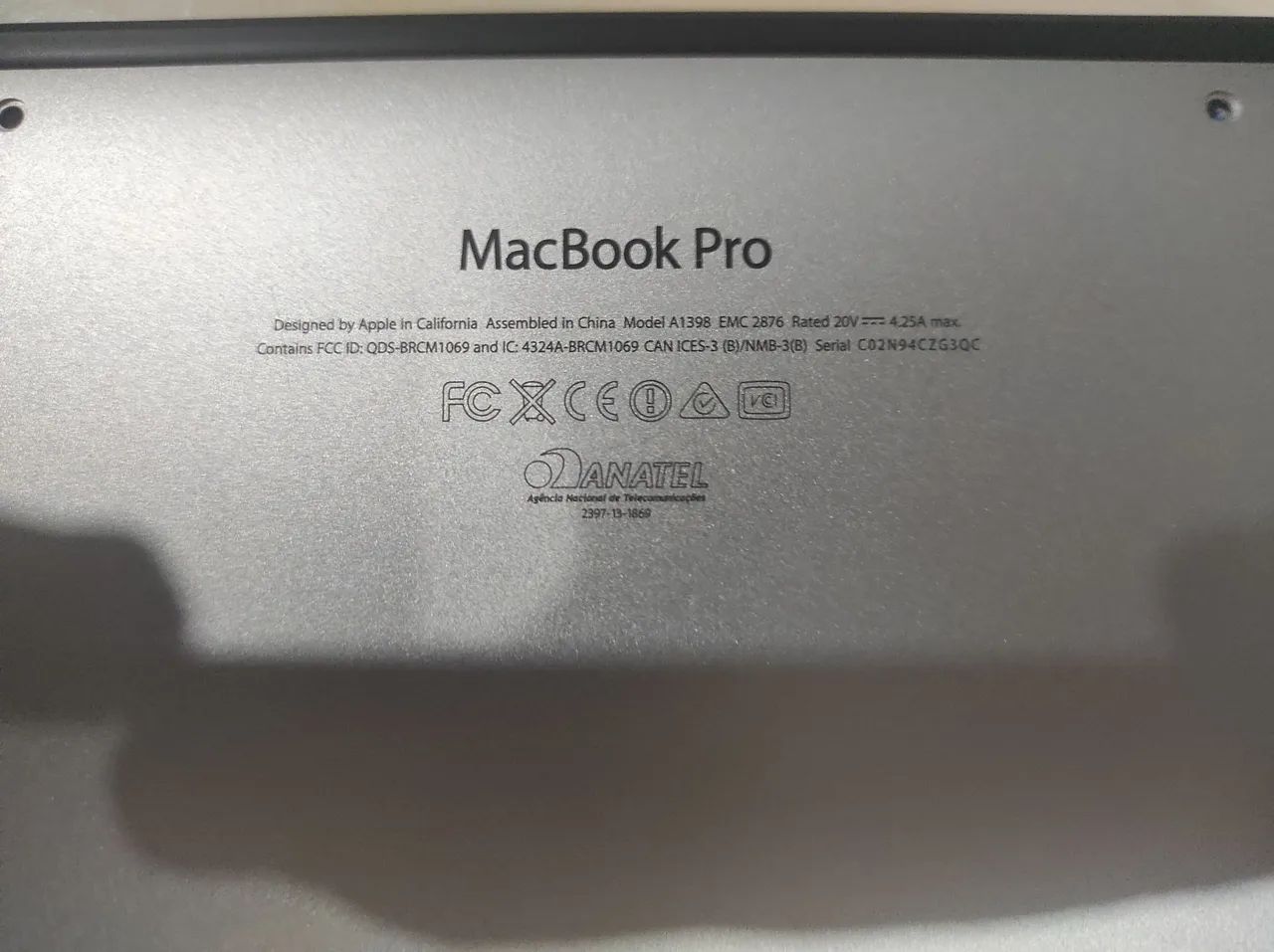 Macbook Pro A1398 - Foto 3