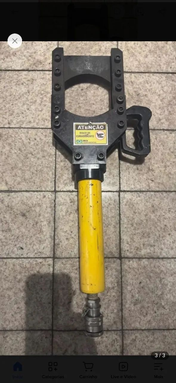 Cabeçote Hidráulico Para Corte De Cabos Eletricos Mcr Tipo C (Usado)