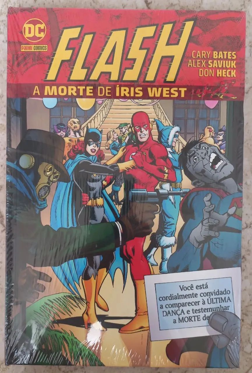 Flash A Morte de Iris West em Capa Dura Lacrada da Editora Panini