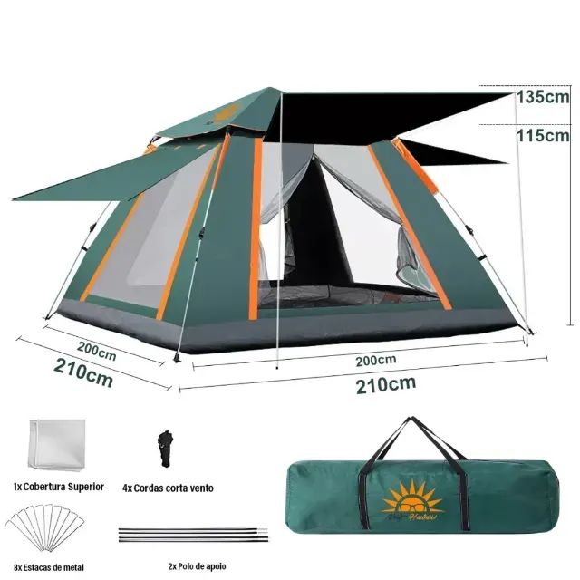 Barraca de Camping Automática 4 Pessoas - Foto 2
