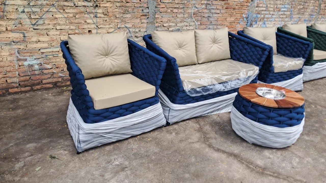 Conjunto sofá corda náutica  - Foto 3