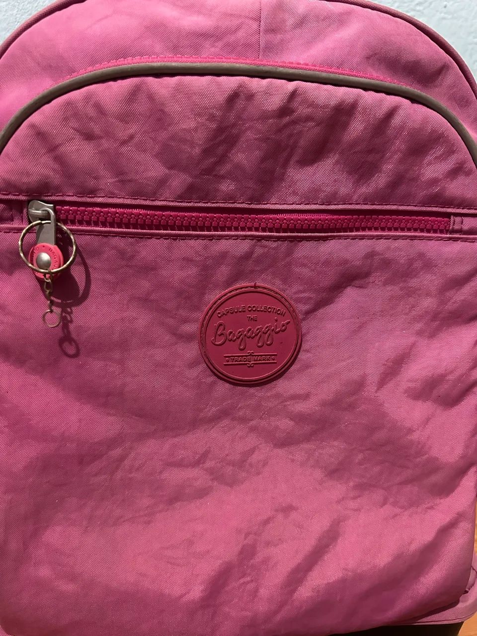Mochila Rosa Bagaggio Com Rodinhas - Foto 2