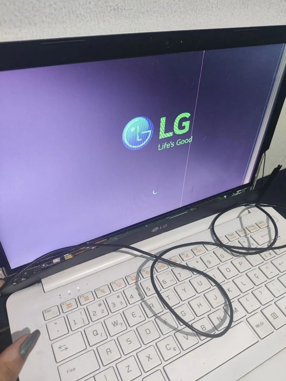 Notebook LG Ultra Slim Branco usado para retirada de peças - Foto 3
