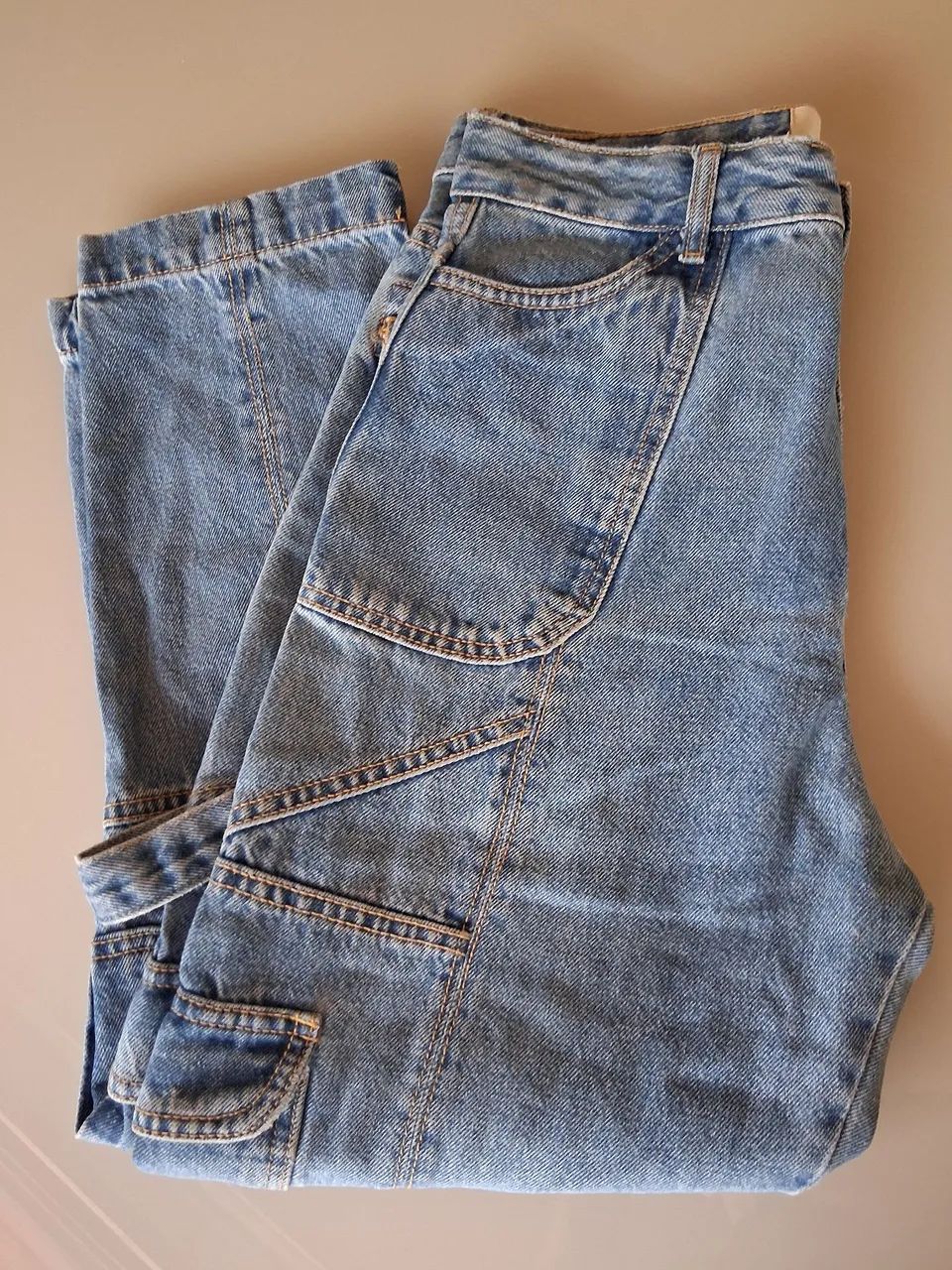 Calça jeans feminina cargo - framed 