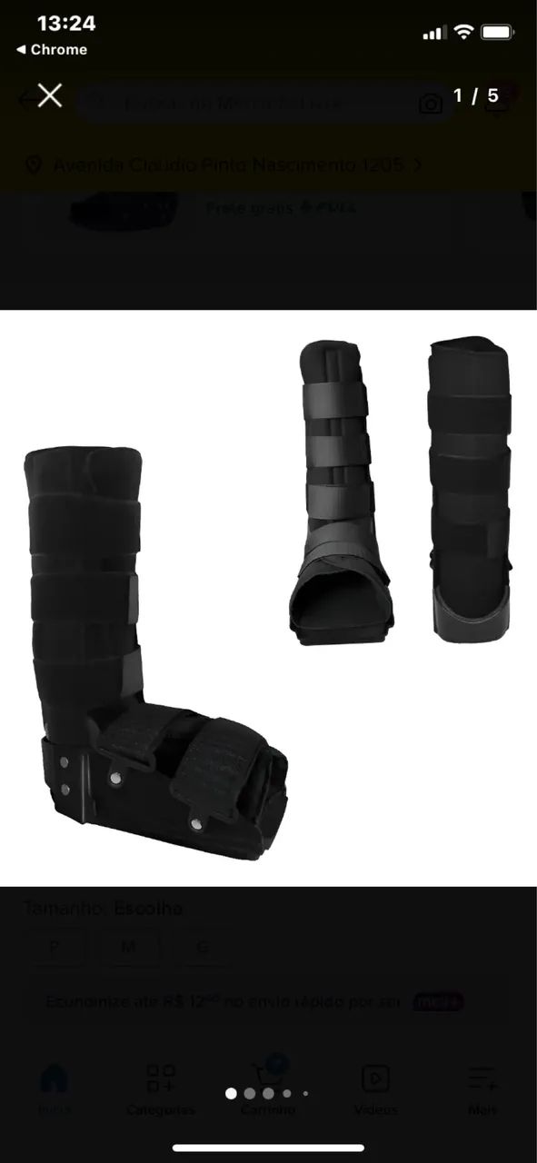 Botas ortopédicas ajustável