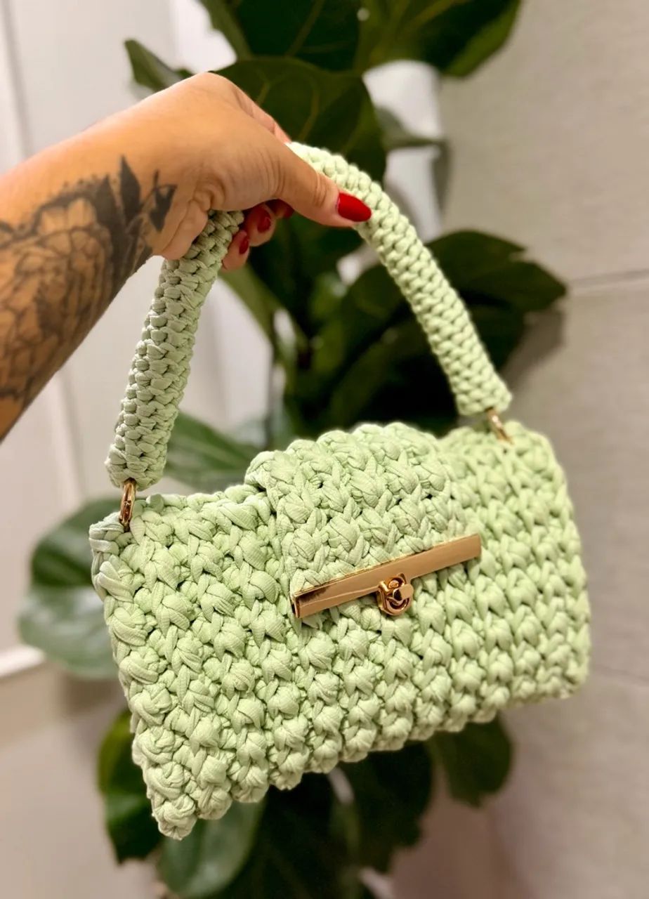 Bolsa em crochê  - Foto 3