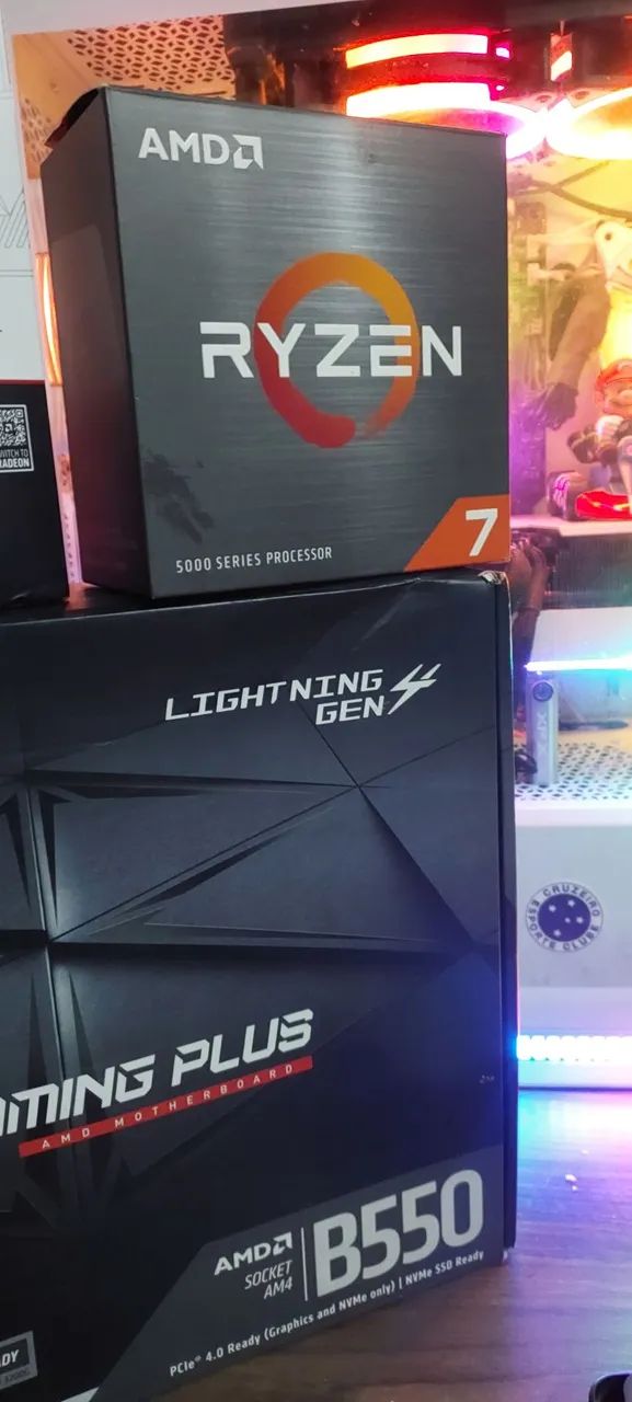 Kit placa mãe processador e memória gamer - Foto 2