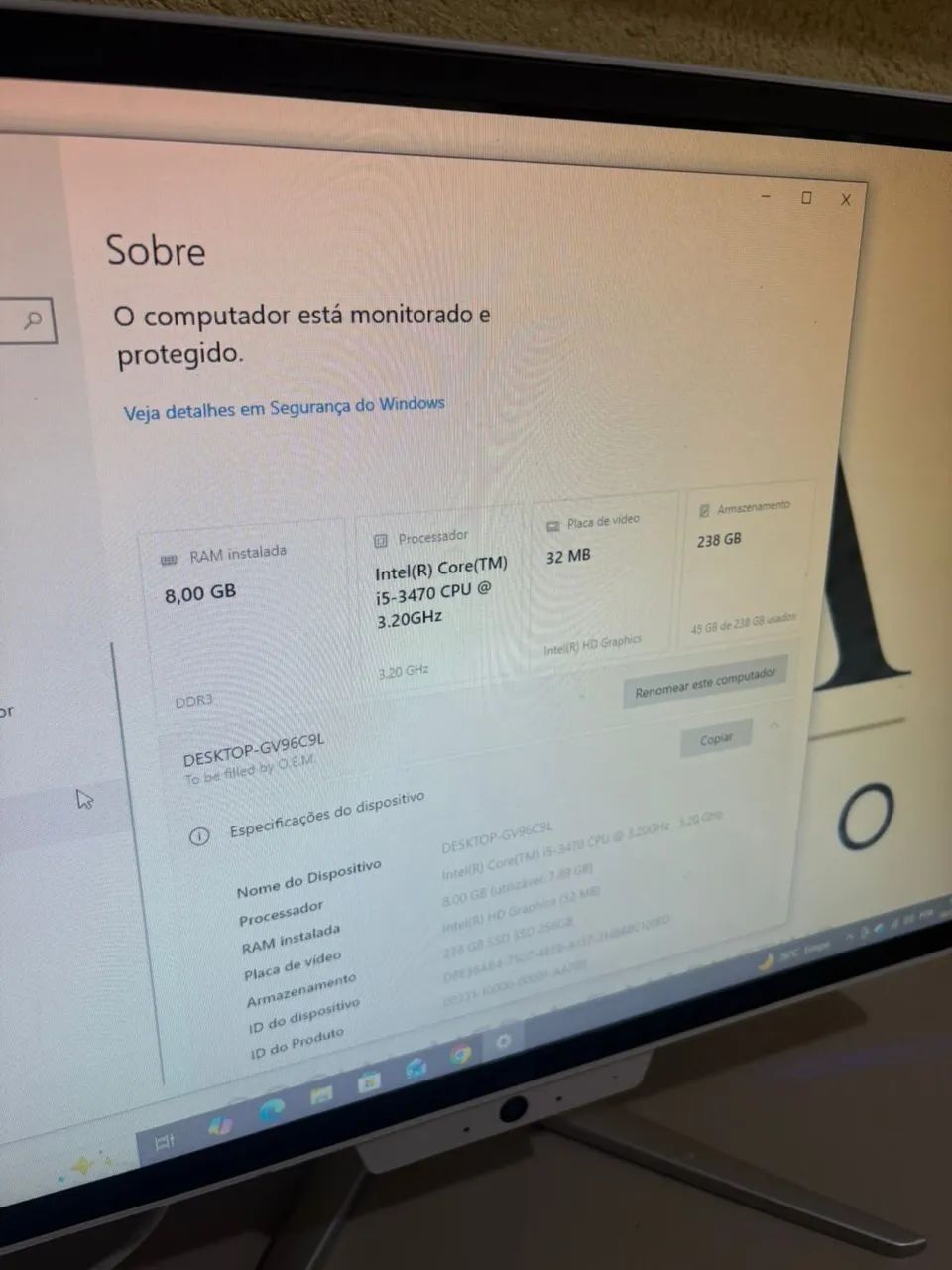 Vendendo notebook seminovo Intel Core 8,00Gb 32Mb 238 Gb - Foto 4