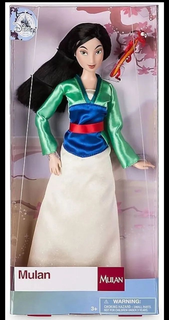 BONECA BARBIE MULAN COM PET DISNEY STORE NOVA LACRADA - Foto 2