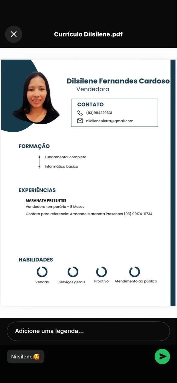 Proucuro vaga de trabalho 