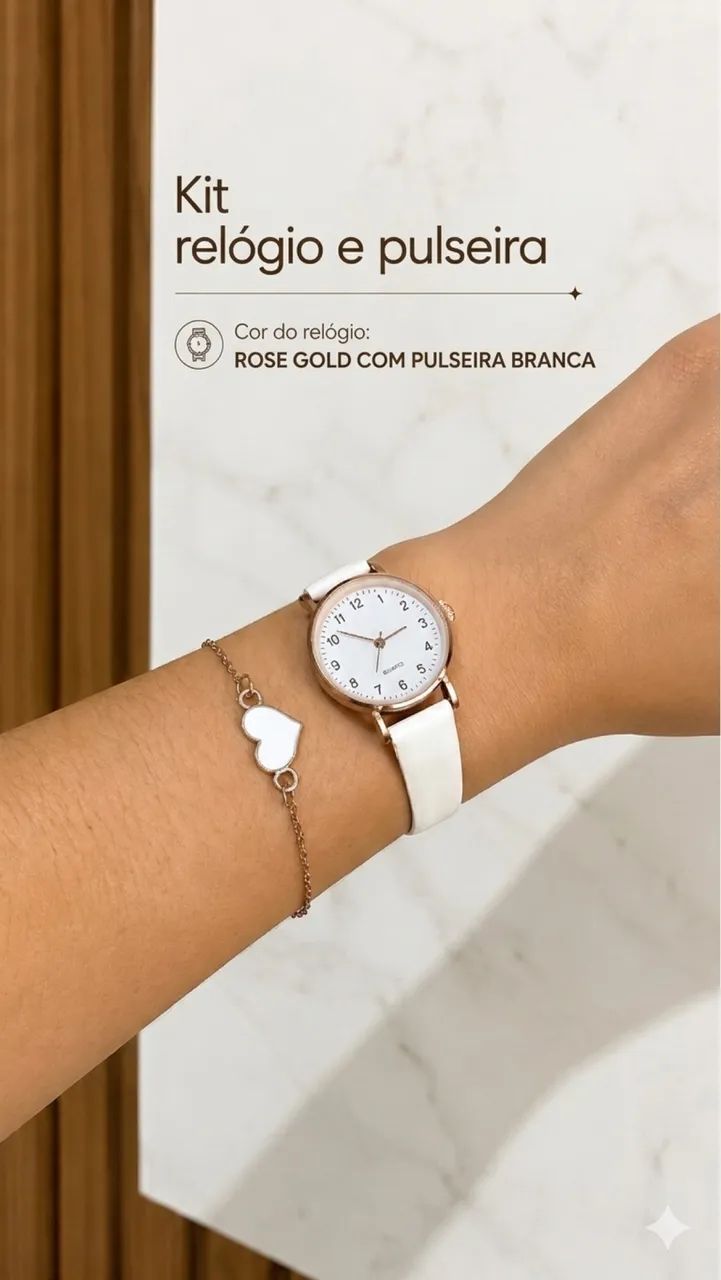 Kit Relógio + Pulseira  - Foto 4