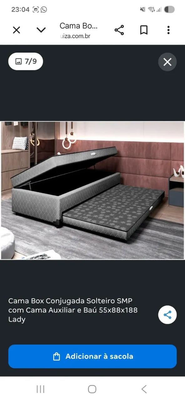 Cama box conjugado solteiro  - Foto 5