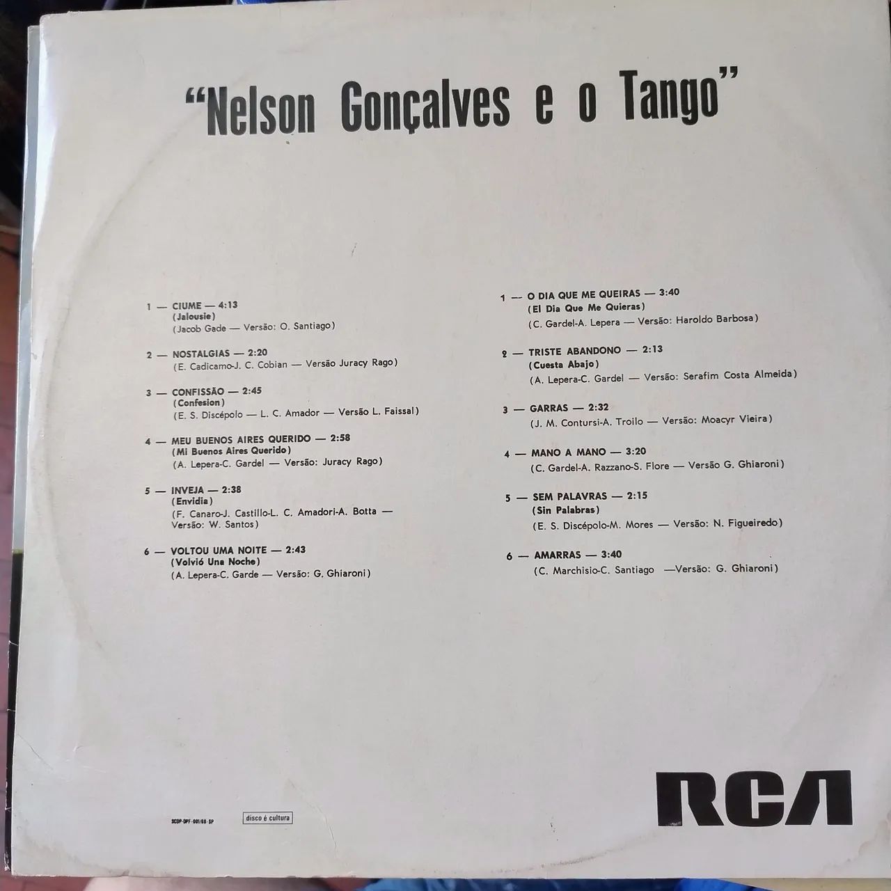 Vinil nelson Gonçalves - e o tango (mono) - Foto 2