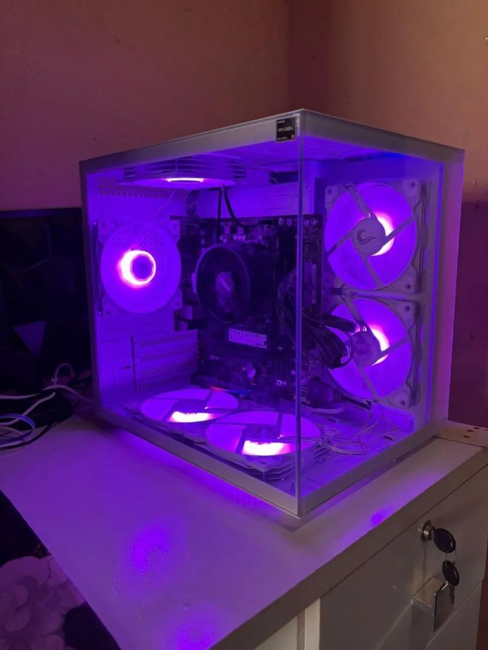 GABINETE Pc gamer Ryzen 5 8500g pego troca