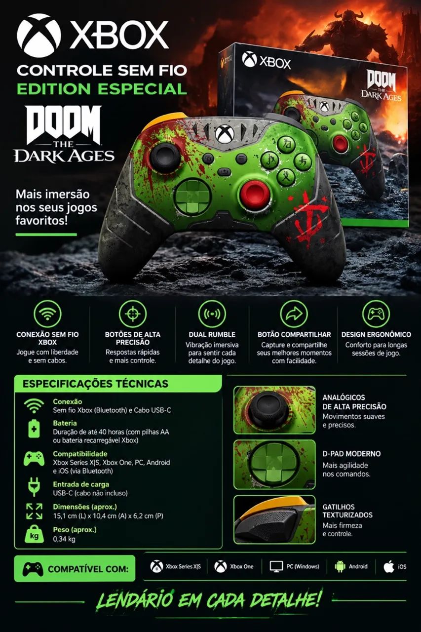 Controle Xbox