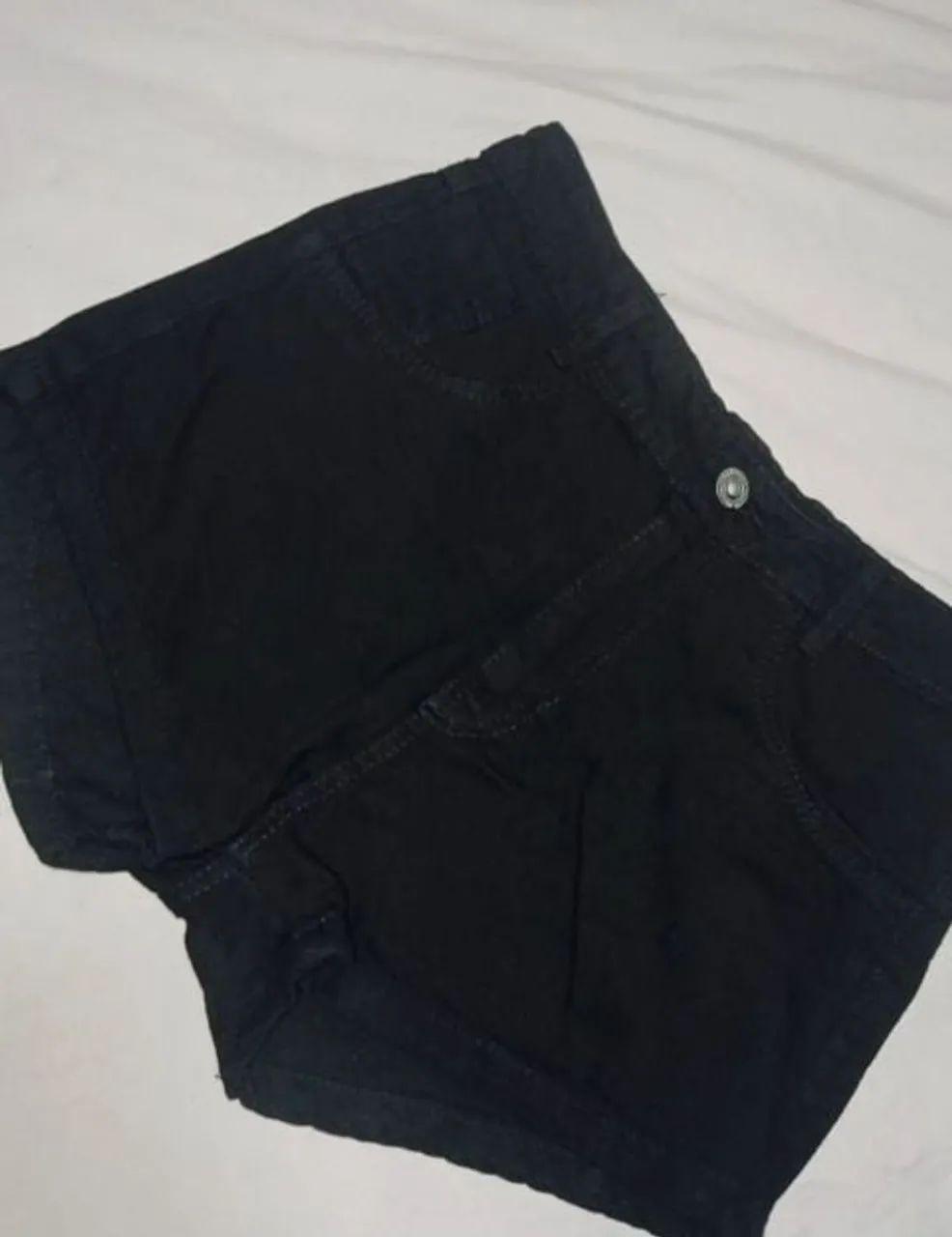 Short jeans preto 