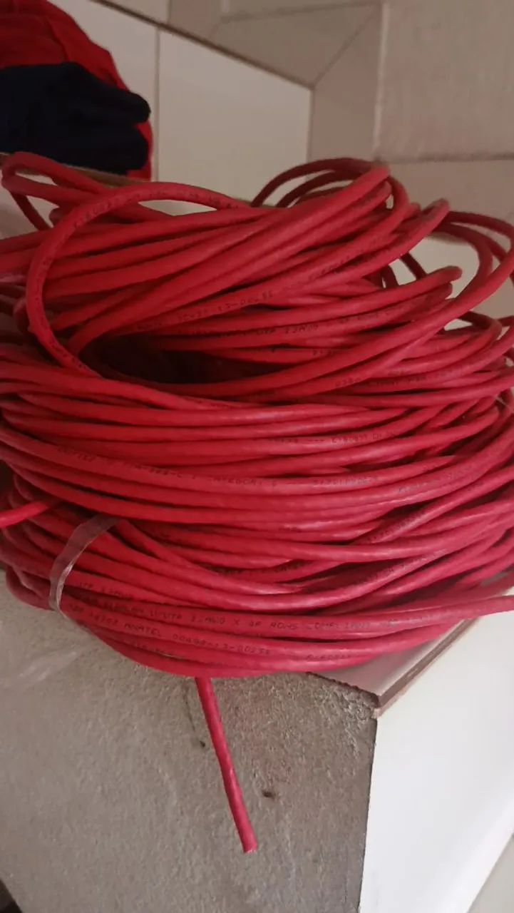Cabo de internet Furukawa cat 6 3 pçs 1 com 30 metros as outras com  25 cada - Foto 2