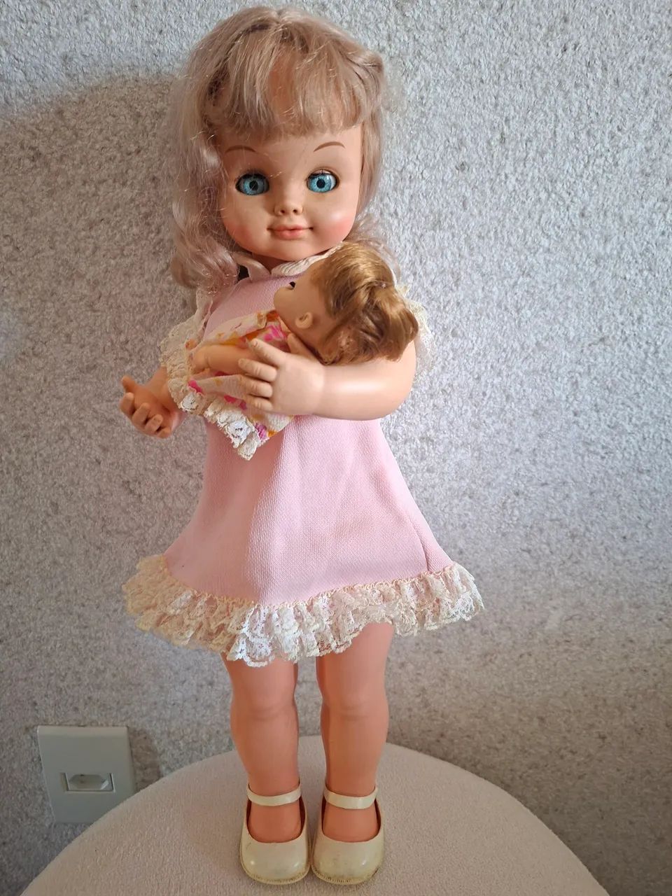 Boneca mãezinha com bebê marca estrela - Foto 4