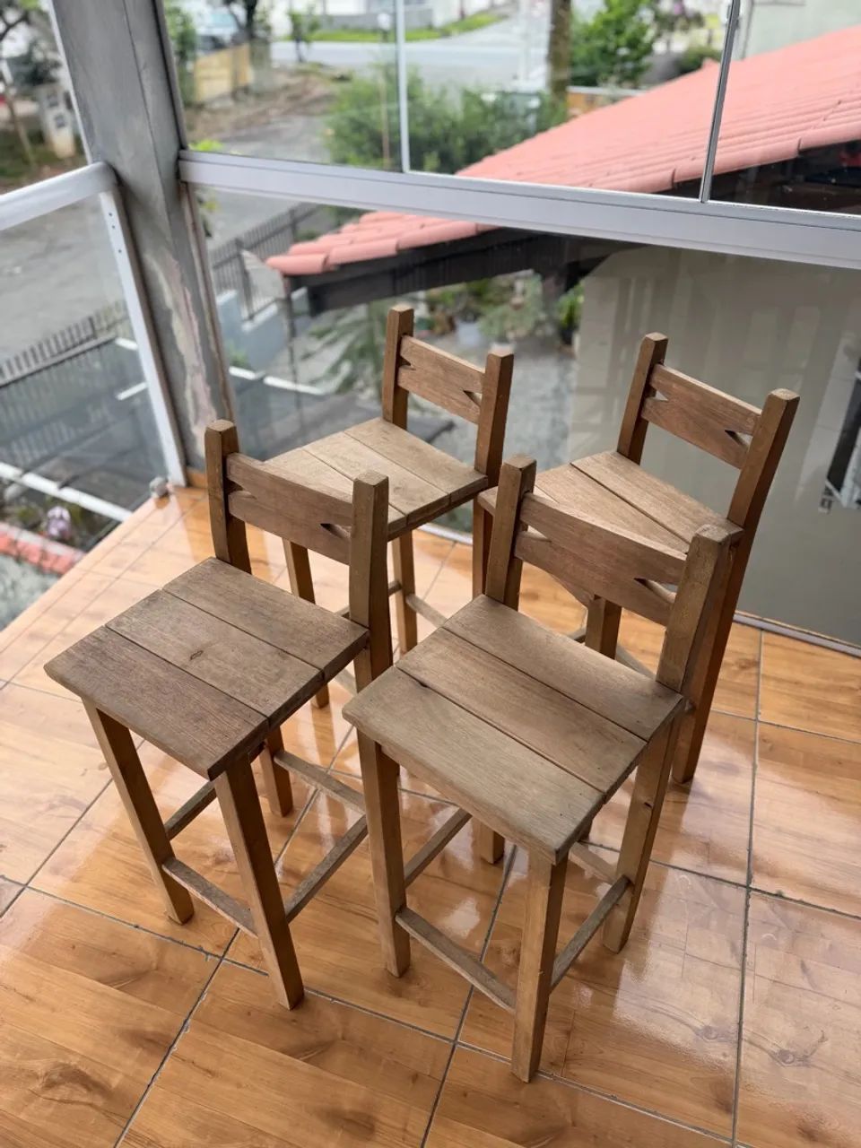 BANQUETAS DE MADEIRA NOVA - Foto 2