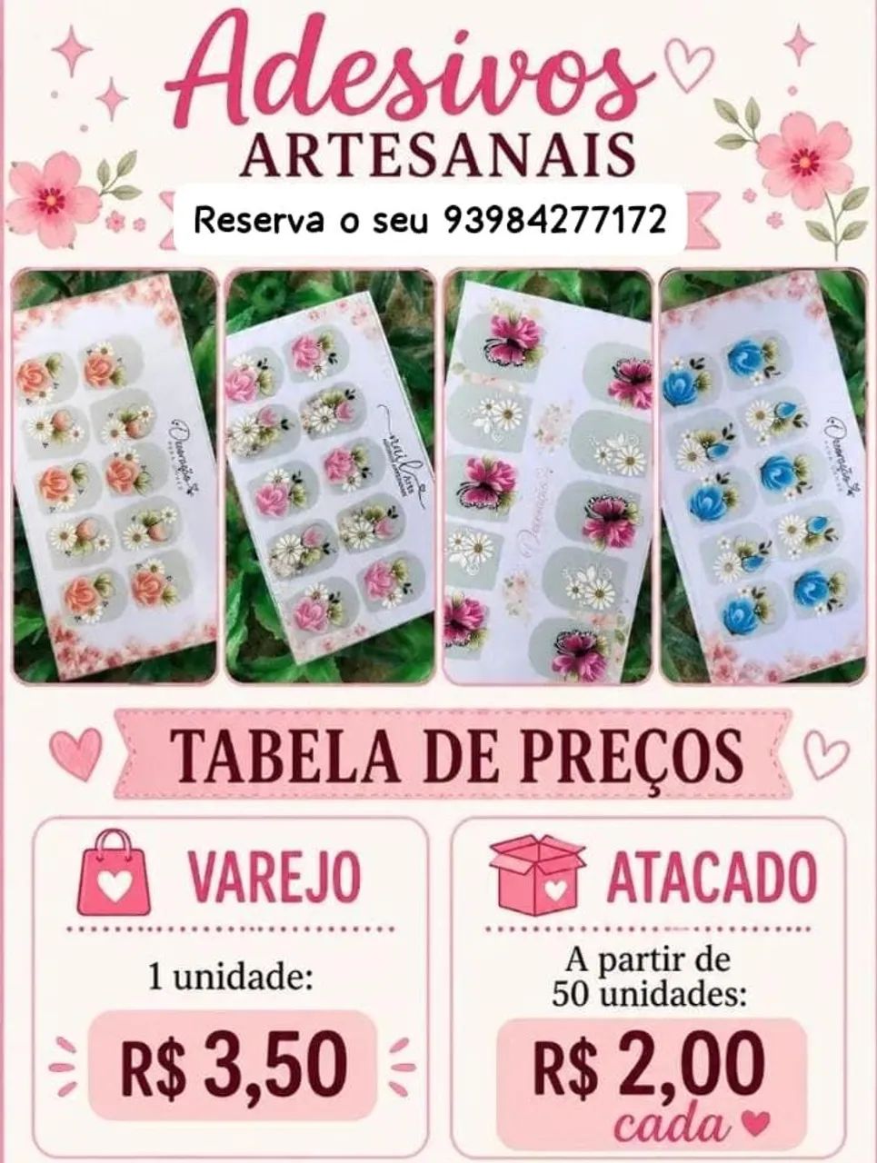 Adesivos para unhas - Foto 2
