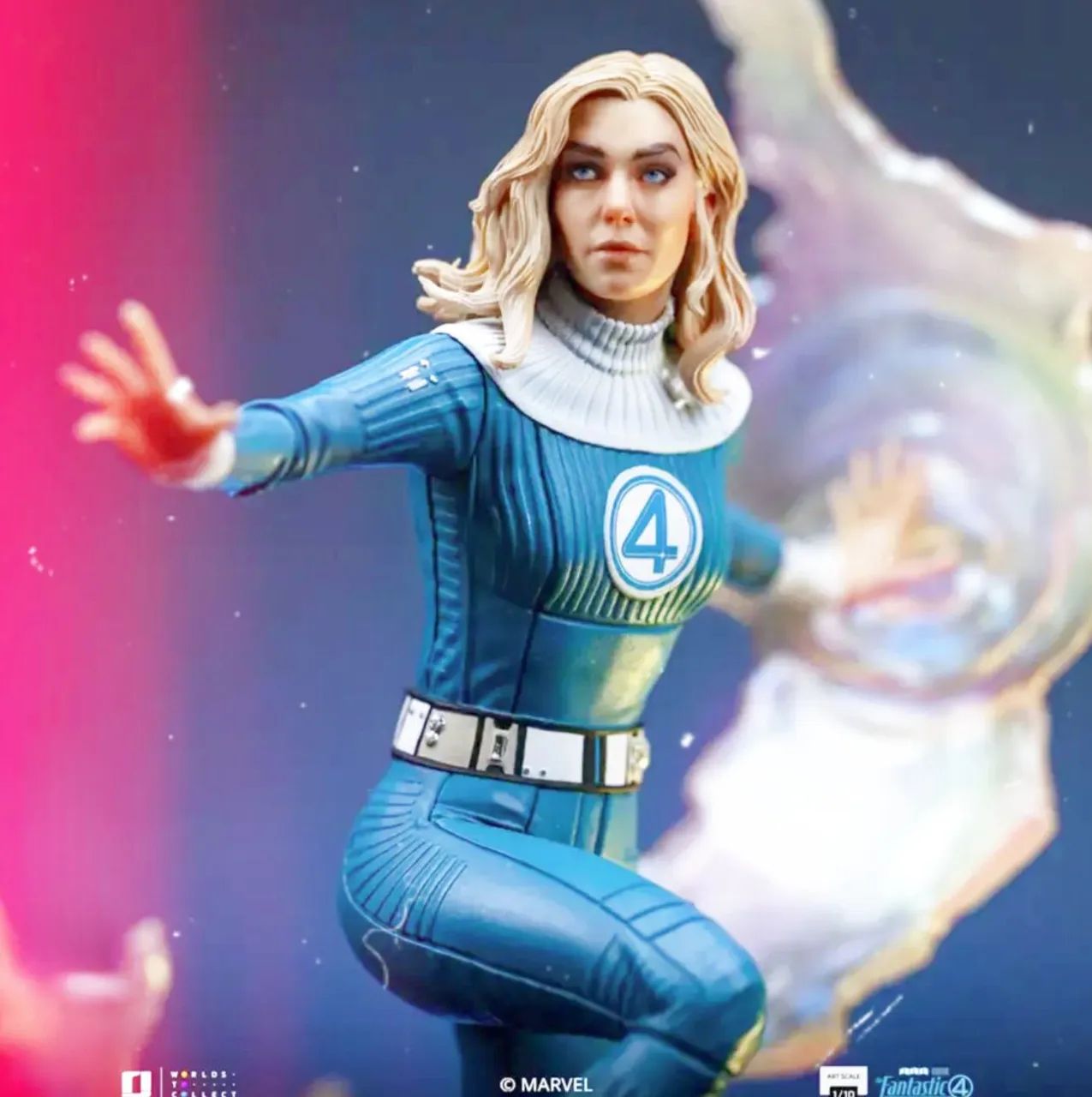 Mulher Invisível e Franklin Fantastic Four 1/10 Iron Studios  - Foto 2