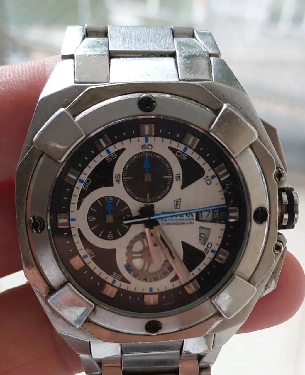 relógio festina mod. f16351, cronometro, data, prova dagua