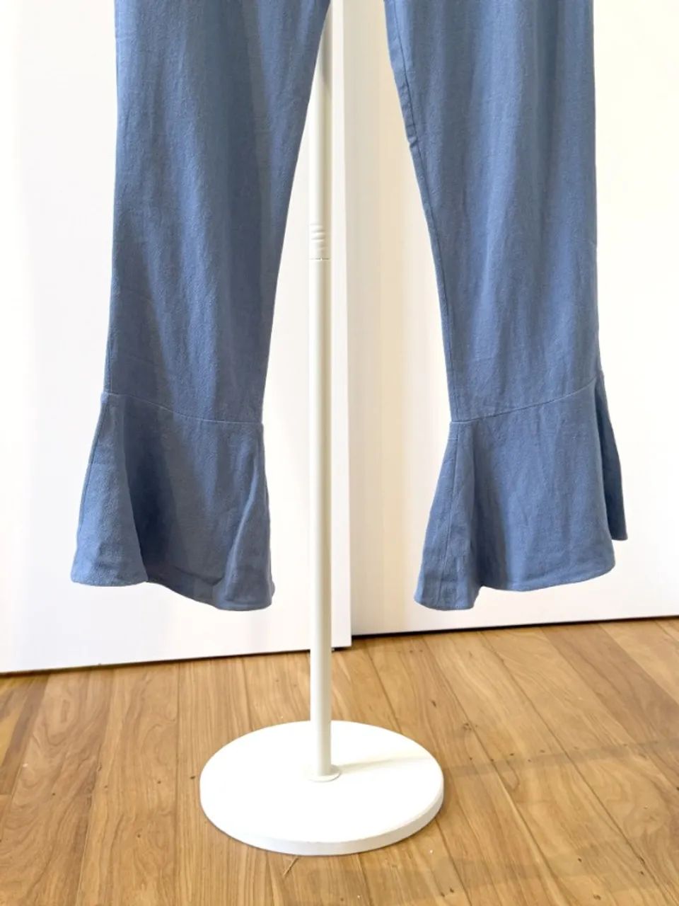 Calça Super Suite linho azul 38 - Foto 3