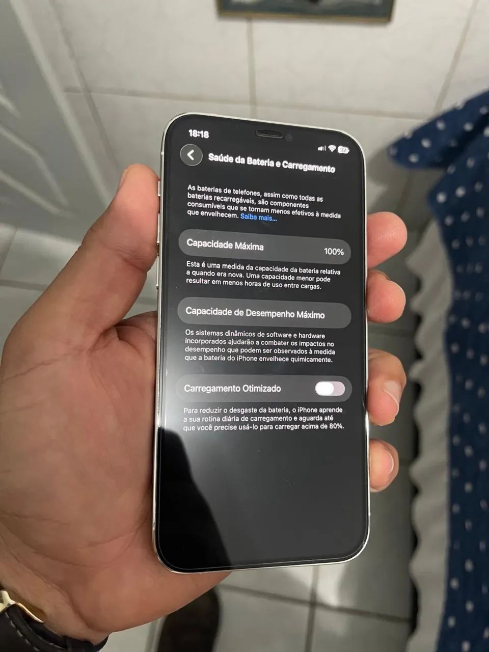 iPhone 12 Pro 128 GB Branco - Impecável  - Foto 2