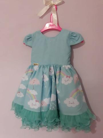 Vestido festa infantil Chuva de Bênçãos Amor - Foto 6