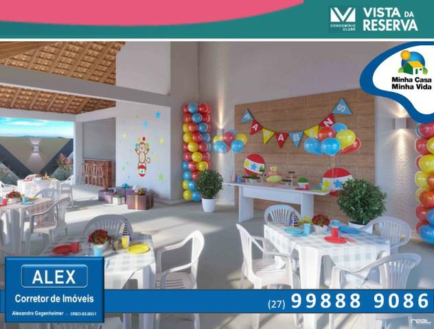 ALX - 43 - APÊ de 2 Quartos - Entrada Parcelada em 60 meses - Vista da Reserva - Foto 9