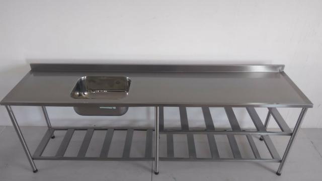 Pias grande gradeada 100% inox qualidade excelente - Foto 3