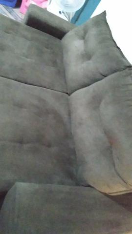 Sofá retratil 3 lugares Suede Phormatta