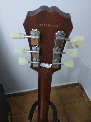 Guitarra Epiphone Walnut Vintage Ve Blindada, tarraxas klusson +upgrades - Foto 6