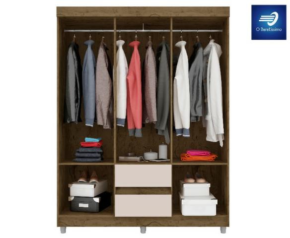 Guarda-Roupa Solteiro c/ 6 portas e 2 gavetas #FreteGRÁTIS* #Garantia #Lacrado - Foto 2