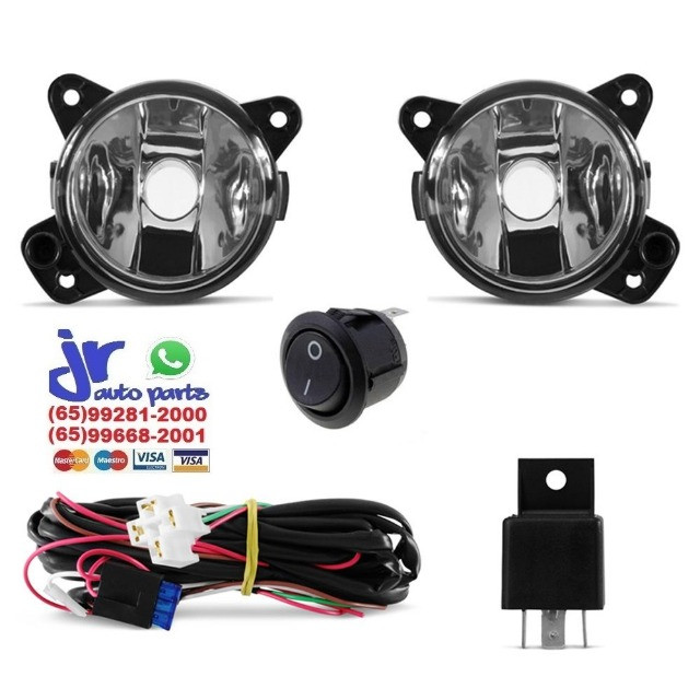 Kit Farol De Milha Space Fox 2010 2011 2012 2013 Auxiliar Neblina - Foto 2