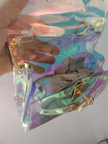 Promoção de R$ 140 por R$ 100. Bolsa Fashion Holográfica - Foto 4